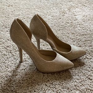 Sparkly Gold JustFab pumps